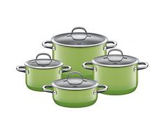 Silit - Batería de cocina 4 Piezas, Verde (Passion)