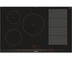 Siemens EX875LVC1E hobs Negro, Acero inoxidable Integrado Con - Placa (Negro, Acero inoxidable, Integrado, Con placa de inducción, Vidrio y cerámica, 2200 W, 14,5 cm)