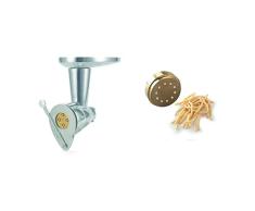 Kenwood Accesorio para Hacer Pasta en Casa, Compatible con el Robot de Cocina Kenwood Chef y kMix + Troquel Metálico para Hacer Pasta, Molde para Pasta Bigoli