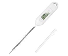 Termómetro digital de cocina para carne, termómetro de barbacoa, termómetro de barbacoa con sonda larga, pantalla LCD, termómetro de cocina para cocina, barbacoa, alimentación para bebés