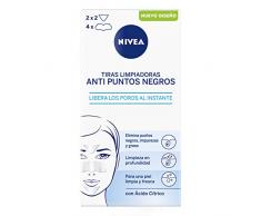 NIVEA Tiras Limpiadoras Anti Puntos Negros (8 unidades), limpiador de poros para eliminar puntos negros e impurezas de forma rápida y cómoda, tiras de limpieza facial