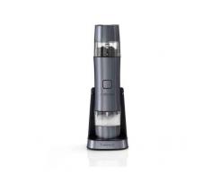 Cuisinart SG6BE Molinillo Eléctrico para Sal y Pimienta, Salpimentero Eléctrico, Recargable, Ajuste de Molienda, Rebabas Cerámicas, Gravedad Automática Activada, Molinillo de Sal, Pimienta o Especias