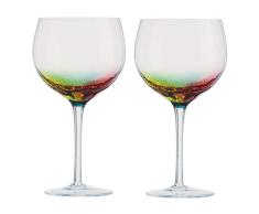 Artland – Copas de Ginebra Neón - Juego de 2 – 700ml – Vaso de Ginebra Diseño Multicolor para Celebraciones y Juego de Regalo