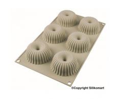 Mini RAGGIO, Molde de Silicona con 6 cavidades, Color Gris Claro