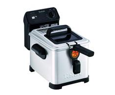 Tefal Freidora Pro Premium Eco 4L FR5160 Digital, Sistema de filtrado, Malla Filtro, Ventana Cristal para Ver la coción, fácil de Usar y de Limpiar, 2400 W, 4 litros, Negro, Acero Inoxidable