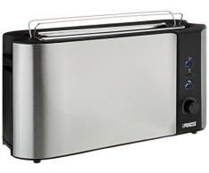 Princess 142353 Tostadora de ranura extralarga, 1000 W, Acero Inoxidable, Negro