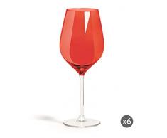Brunch Time Set Copa de vino tinto 6 Uds. Scratch Rojo