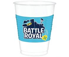 Amscan International 4212412 - Vaso (plástico), diseño de Battle Royal, color azul