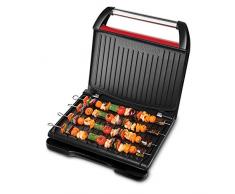 George Foreman 25050-56 Barbacoa de fitness, 1850 W, Acero Inoxidable, rojo