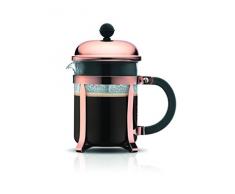 Bodum CHAMBORD Cafetera de pistón de 4 Tazas, 0.5 litros, Cristal, Cobre