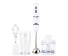 Orbegozo BT 1320 - Batidora de mano, incluye accesorio para picar, varilla para montar y vaso medidior, 400 W de potencia, 2 velocidades