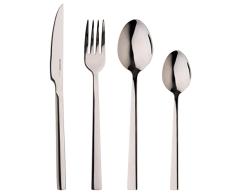 BERGNER Sofia | Cubertería Completa de 24 Piezas | Fabricada en Acero Inoxidable | Resistentes y Duraderos | Color Acero | Mango Ergonómico | Set de Cubiertos | Fáciles de Lavar