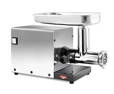 Reber N. 8 9508N Picadora Eléctrica Acero Inoxidable, 400 W, Color Negro y Gris
