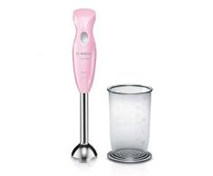Bosch MSM2410K - Licuadora (Batidora de inmersión, Rosa, Acero inoxidable, CE, SIQ, Acero inoxidable, De plástico, Acero inoxidable, 400 W)