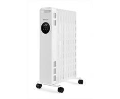 Orbegozo RAD 2000 - Radiador de aceite, 3 potencias, temporizador, pantalla LED, asa, mando a distancia, protección sobrecalentamiento, 2000 W