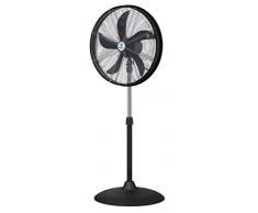 Westinghouse Lighting Yucon Ventilador de pie con 5 palas, 50 cm de diámetro, 120 W, Metal, 3 Velocidades, Negro