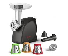 Moulinex HV4 Successor - Picadora de carne, 2000 W, Hacha perfecta hasta 2,3 kg/min, polivalencia, corte verduras, salchichas y kebbébes, puños y rendimiento duradero. Fabricado en Francia ME472832