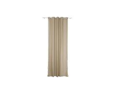 Cortina DKD Home Decor Beige Poliéster (140 x 1 x 270 cm)