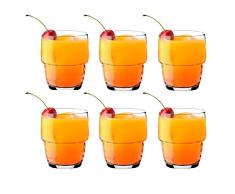 Glasmark A680067-0200-000-00 Juego de 6 Vasos Bajos de 270 ml, Cristal