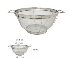 ORYX 5072105 Escurridor Malla Acero Inoxidable Con Asas Ø 22 cm