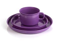 Kimmel 21-000-2009-5 - Juego de taza y plato infantil (plástico), color morado