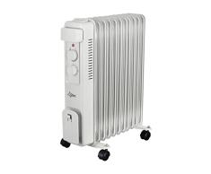 Calentador eléctrico SUNTEC radiador de aceite HotSafePro 2500 Watt calentador eléctrico de ultra potencia - 11 aletas de calefacción + 3 ajustes de calor
