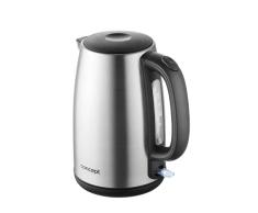 Concept RK3260 - Hervidor de agua (acero inoxidable, 1,7 L, 2200 W), color acero inoxidable