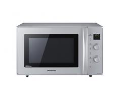 Panasonic NN-CD575 - Microondas Horno con Grill Combinado Slim (1000 W, 27 L, 6 niveles, Inverter, Grill 1300 W, 100-220ºC, 11 modos, plato giratorio 340 mm) Plata