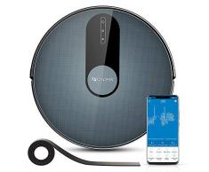proscenic 820S Robot Aspirador Neo820S 1800Pa función de Google Assistant,Alexa,App y Cinta Magnética, navegación Inteligente, programable para Suelos Duros y Alfombra, Azul