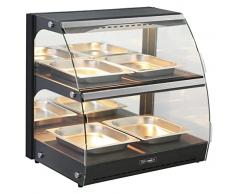 Casselin CVCSS100L Vitrina calefactora, Acero Inoxidable
