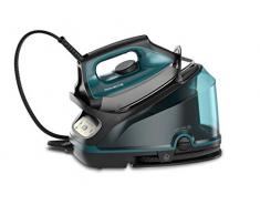 Rowenta Compact Steam Pro - Centro de planchado, 6.3 bares de presión, golpe de vapor de 325 g/minuto, suela antiarañazos deslizante, sistema eco