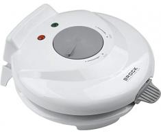 Brock Electronics WM-3001 Gofrera redonda, 750 W, 0 Decibeles, Polímero Termoresistente, Blanco