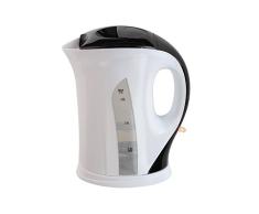Domoclip DOD140 - Hervidor eléctrico inalámbrico, 1,7 camas, color blanco y negro