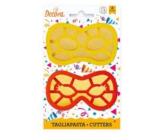 Decora 0255136 Cortadores de masa Máscaras de Carnaval, Plastic