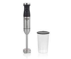 Batidora de manoTristar MX-4838 acero inoxidable satinado y negro - 800 W - Función turbo - Taza de medir incluida