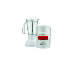 Moulinex AR6801 Picadora y batidora La Moulinette, 800 W +, doble cuchilla, acero inoxidable, 200 g y 750 ml, 1-2-3 frutas blancas/rojas