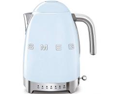 SMEG Calentador de Agua electrico, hervidor KLF04PBEU, 2400 W, 1.7 litros, 44 Decibeles, plástico, Azul Pastel