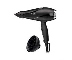 BaByliss 6713DE Secador Shine Pro 2200, Secador de pelo profesional Hecho en Italia, Iónico, Boquilla y Difusor, Aire frío