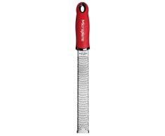 Microplane Zester Rallador, Acero Inoxidable, Rojo