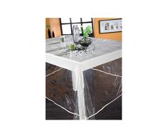 Mantel de plastique140 X 250 cm translúcido Uni