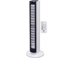 Woozoo by Ohyama, Ventilador de torre / ventilador de piso muy potente y silencioso, 42W, 10m de alcance, Oscilación horizontal de 45°, Mando a distancia, - Woozoo TWF-C82T - Blanco azul