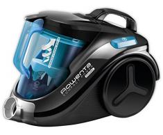 Rowenta Compact Power RO3731 - Aspiradora (750 W, 28 kWh, Aspiradora cilíndrica, Sin bolsa, 1,5 L, Negro, Turquesa)