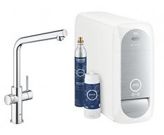 GROHE 31454001 - Grifo (Estándar, Cromo, Grifos de palanca, Solo, Tipo L, Cerámico)