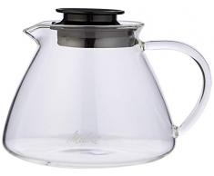 Melitta Jarra de cristal, Para preparación manual de café con portafiltros Pour Over, Asa antiquemaduras, 0,7L, Transparente