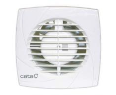 Cata Modelo B8 PLUS | Bajo consumo | Ventilador alta eficiencia energética silencioso | Extractor aire para baño | Color Blanco | 10 unidades, 15 W, 39 Decibelios, Plástico