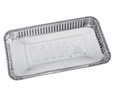 Weber 6454 - Bandejas Aluminio Para Bbq De Carbon (16,5 X 36,8 X 5,1 cm) [Paquete de 5]