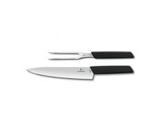 Victorinox Set 2 Piezas CUCH. Y Tenedor, Negro 6.9093.21G, Acero Inoxidable, x