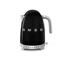 SMEG Calentador de Agua electrico, hervidor KLF04BLEU, 2400 W, 1.7 litros, De plástico, Acero Inoxidable, Negro