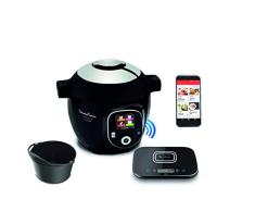 Moulinex Olla multicocción inteligente de alta presión, 6 litros, 150 recetas, 6 modos de cocción, guía paso a paso, uso fácil y rápido Negro