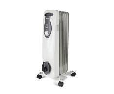 Orbegozo RA 1000 E, Radiador de Aceite, Construcción Modular de 5 Elementos, 1000 W, Blanco